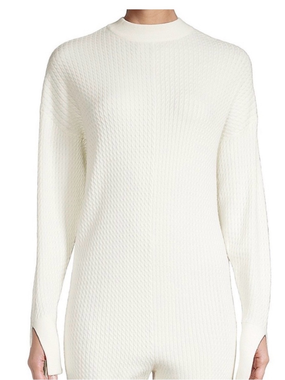 WEWOREWHAT Cable Knit Romper‎